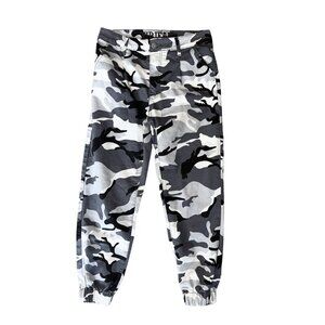 VIP Jeans Gray Camo Women's Size 5 / 27 Joggers Cargo Pants